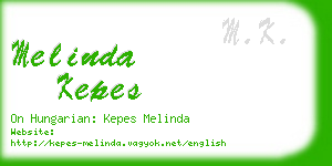 melinda kepes business card